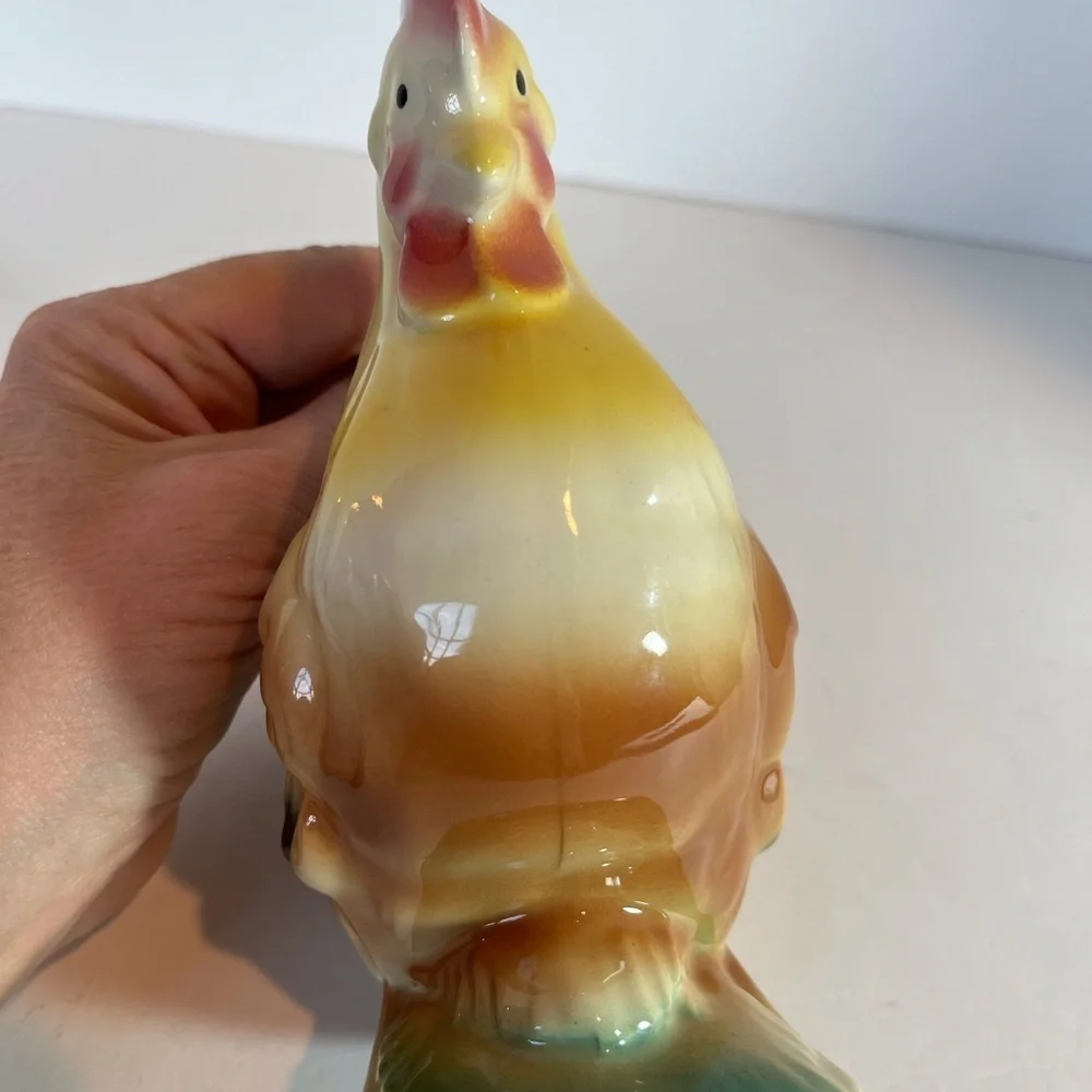 Ceramic Rooster Figurine (Vintage, 1950s)